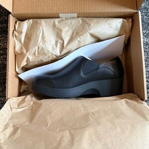 Shoes For Crews Women's Black Slip-On Loafers